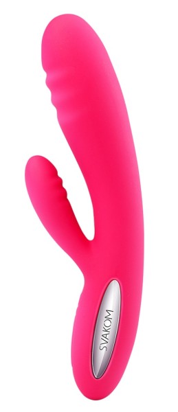 Rabbitvibrator mit Heizfunktion pink